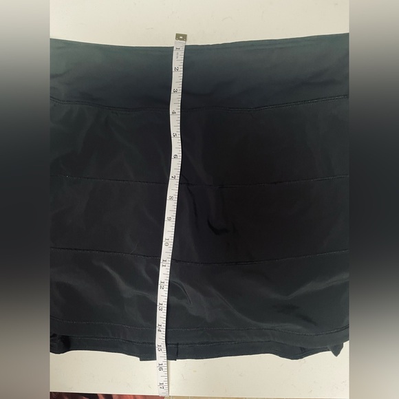 Lululemon Athletica Black Pace Rival Mid-Rise Skirt Size 12 - Picture 16 of 16